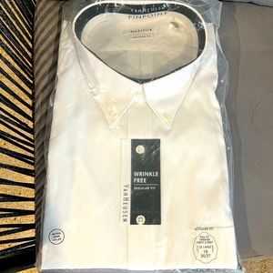 NWT - Van Heusen White Dress shirt - brand new unopened